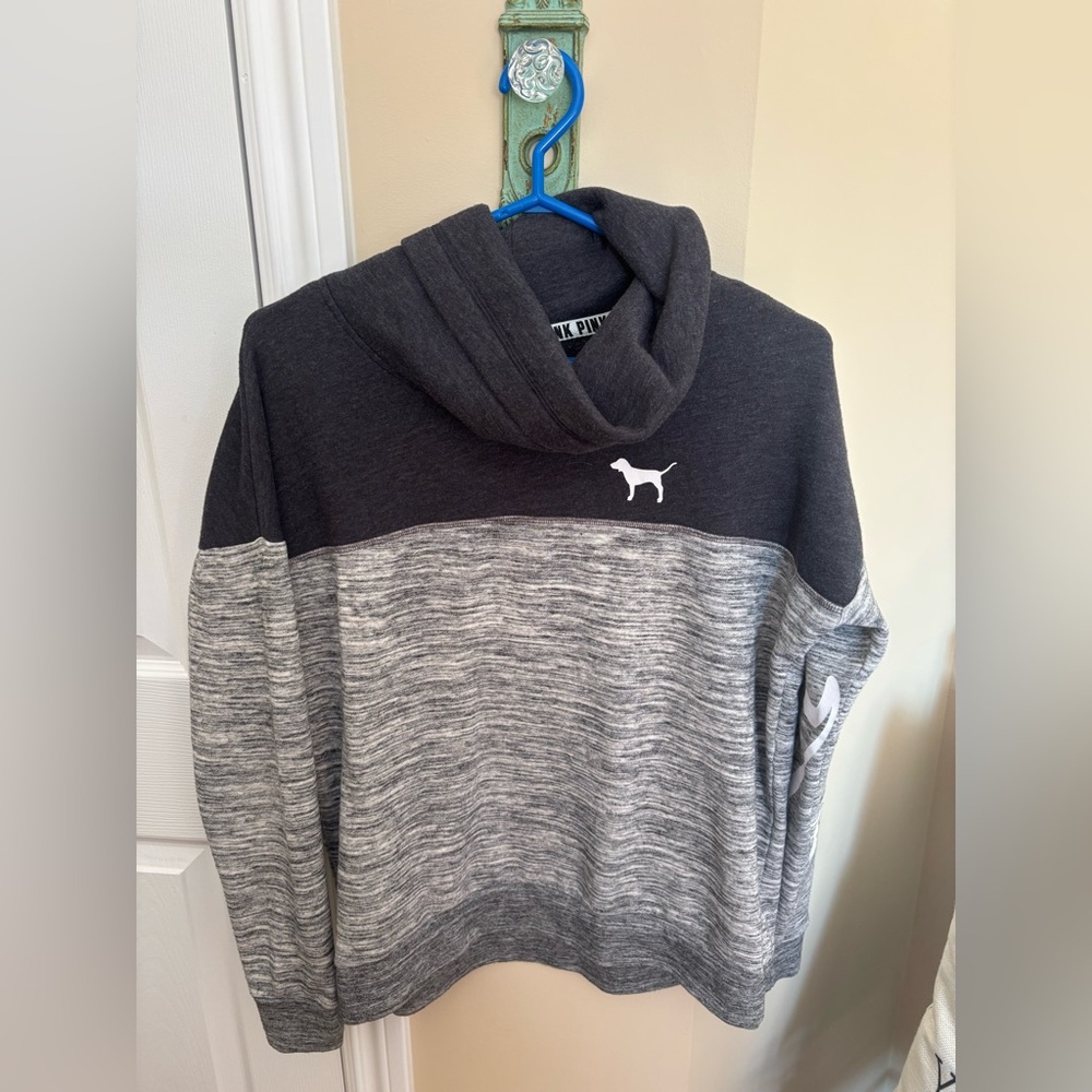 Victoria's Secret Two-Tone Gray & Charcoal Pullover Sweater